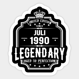 Legendary Since June 1990 Sticker